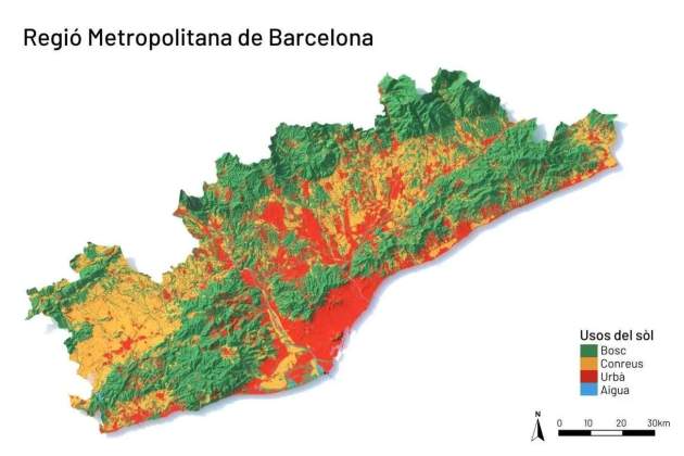 captura mapa CREAF usos del sòl