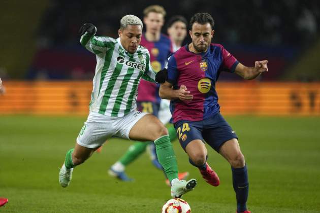 Vitor Roque, Eric Garcia, Barça-Betis, Copa del Rei / Foto: EFE