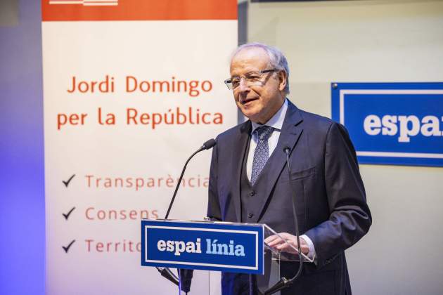 Roda de premsa de Jordi Domingo per les eleccions del Consell per la República / Foto: Carlos Baglietto