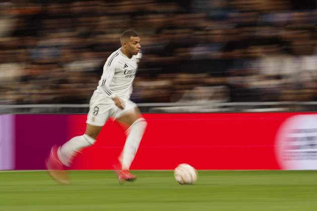 Mbappé, durante el Real Madrid - Celta de la Copa / Foto: EFE