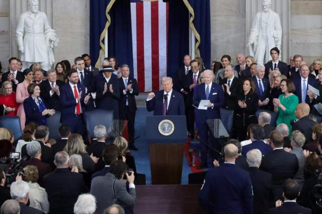 Presidente Estados Unidos, Donald Trump, toma|presa possessio Capitolio / Efe