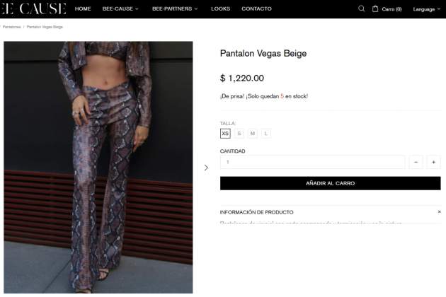 Pantalones Alejandra Rubio web Bee Cause