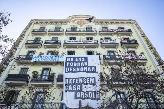 Roda premsa desnonament casa orsola sindicat llogaters / Foto: Carlos Baglietto