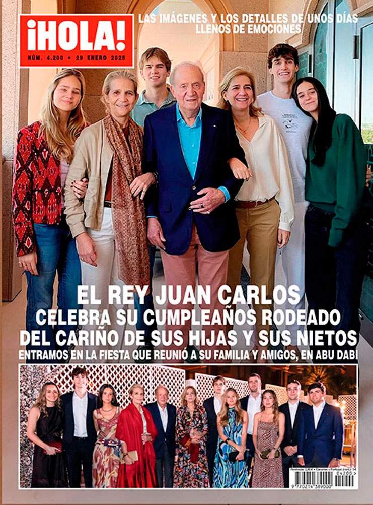 Juan Carlos|Joan Carles i família en el seu 87 aniversari HOLA!