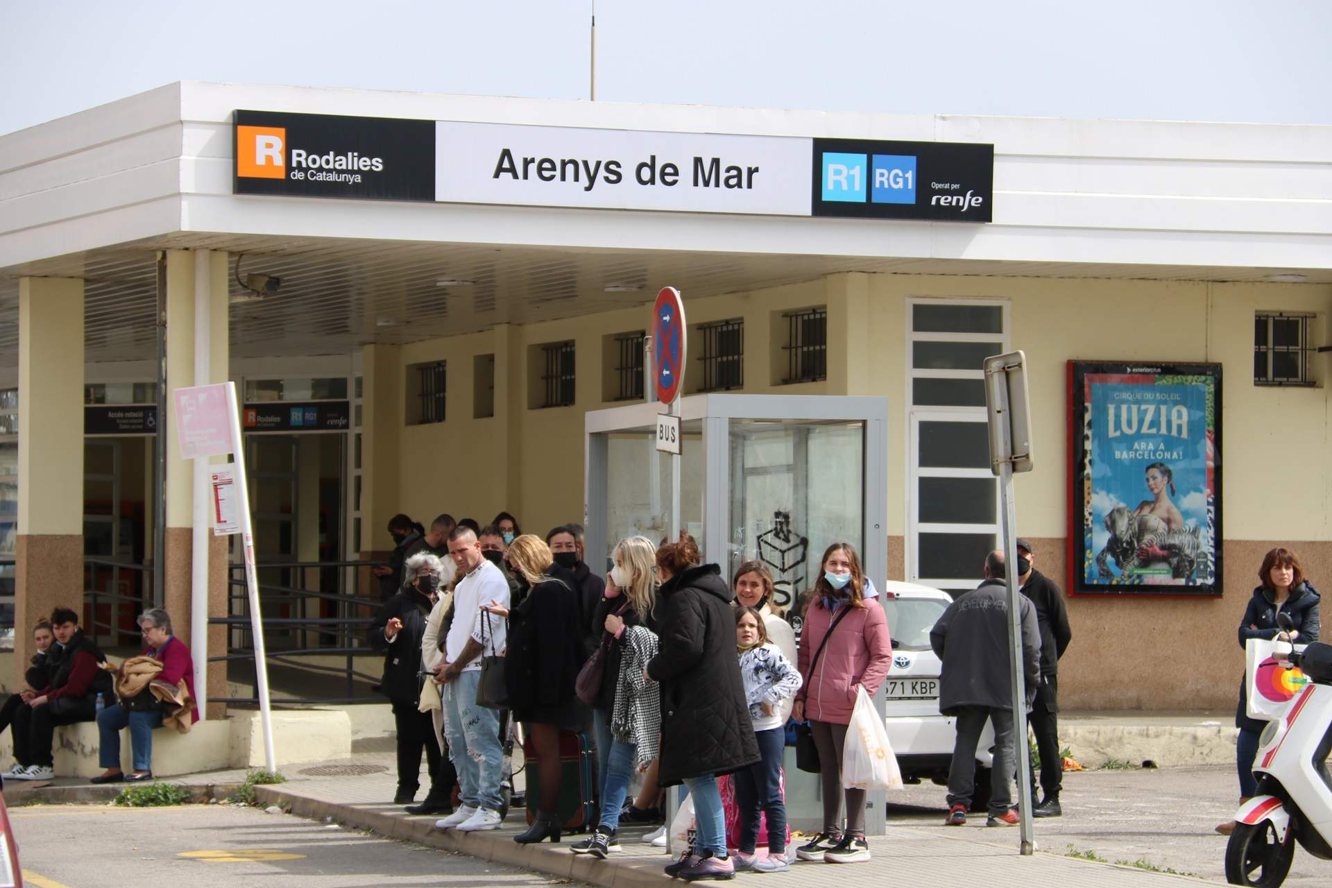 Restablecida la circulación de la R1 entre Mataró y Arenys de Mar después de un atropello