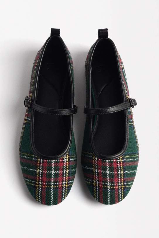 Ballarines tartan british