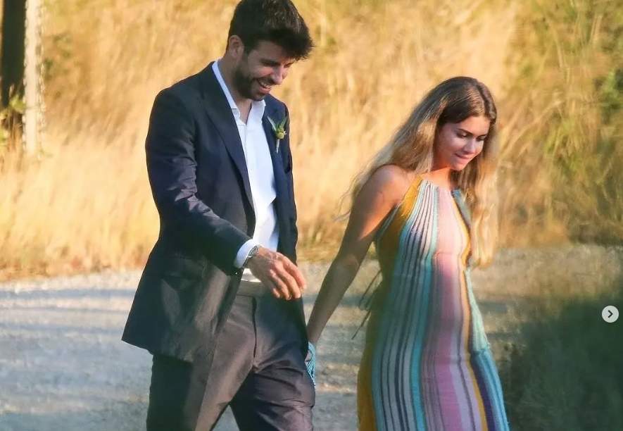 Gerard Pioqué i Clara Chía de boda l'estiu de 2022, Instagram