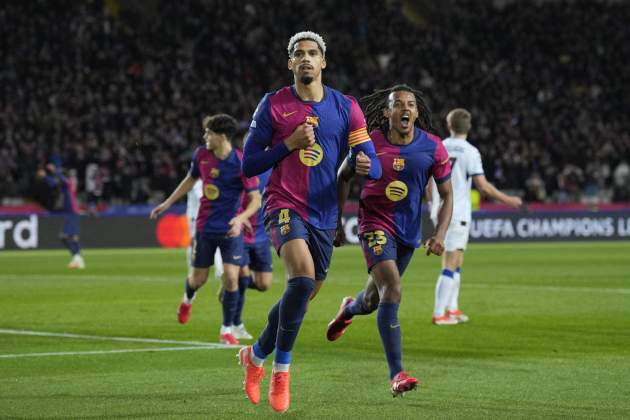 Ronald Araujo celebració gol Barça / Foto: EFE