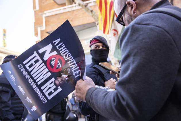 Manifestació contra Rei Felipe VI Hospitalet / Foto: Carlos Baglietto