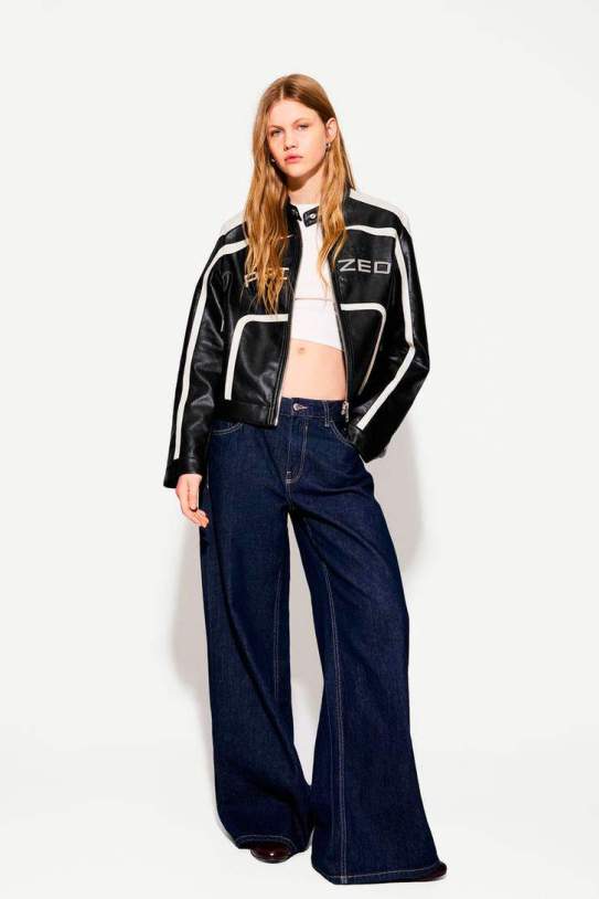 Caçadora efecte pell print1 Caçadora efecte pell print1