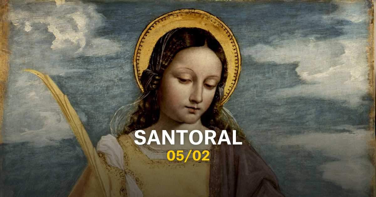 Qué santo es hoy, miércoles 5 de febrero, y cómo felicitar el día con frases especiales | SANTORAL