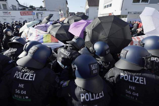 protesta contra afd efe