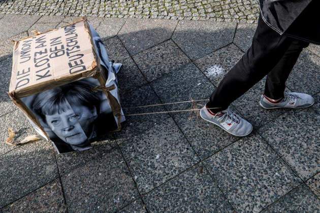 protestes afd merkel efe