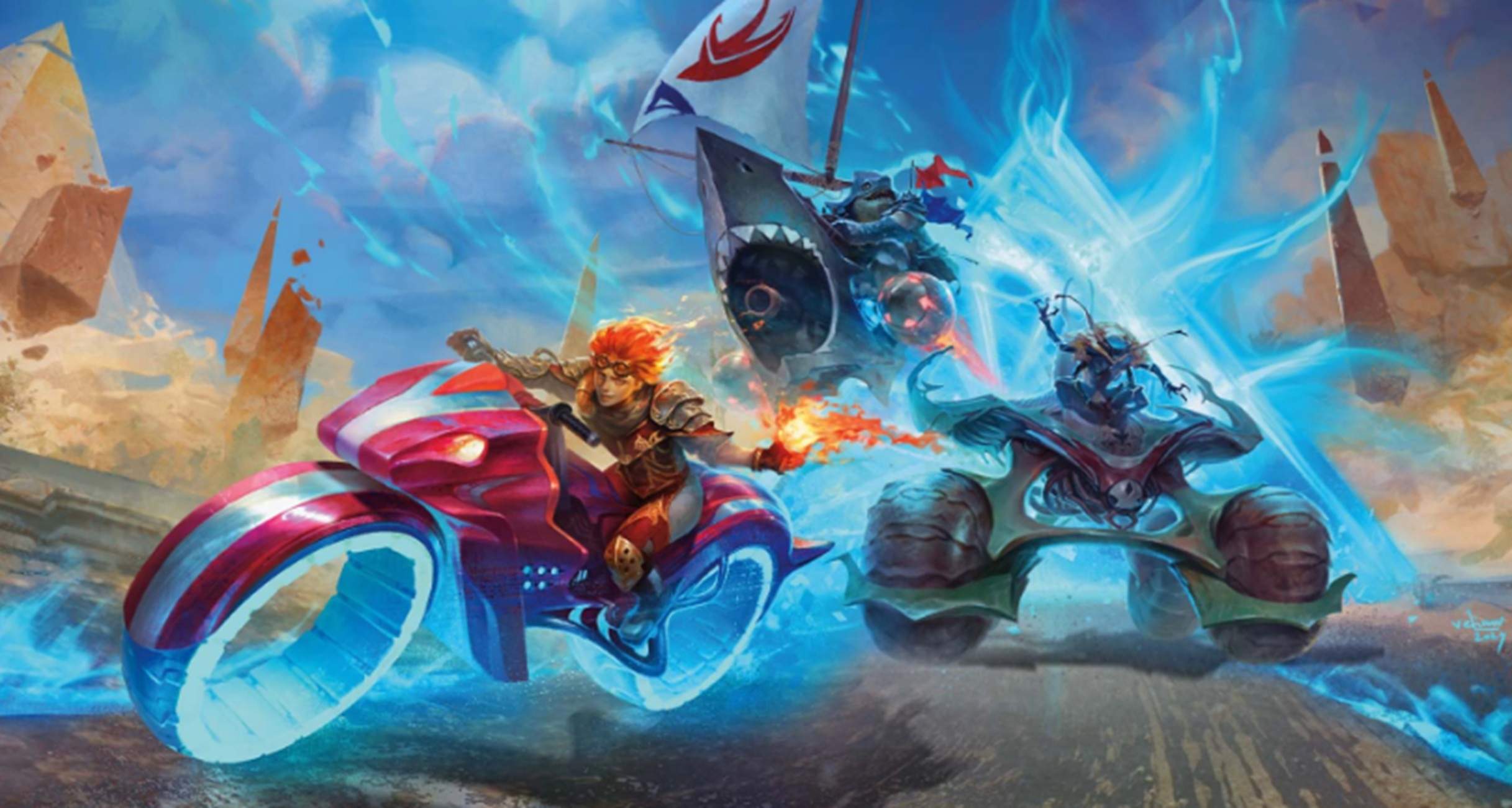 'Magic: The Gathering' enciende motores con 'Aetherdrift', la colección de la velocidad