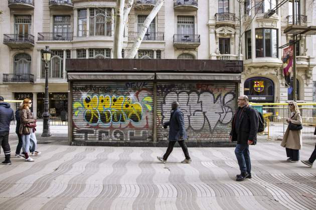 casitas|casetas rambla pájaros obras / Foto: Carlos Baglietto