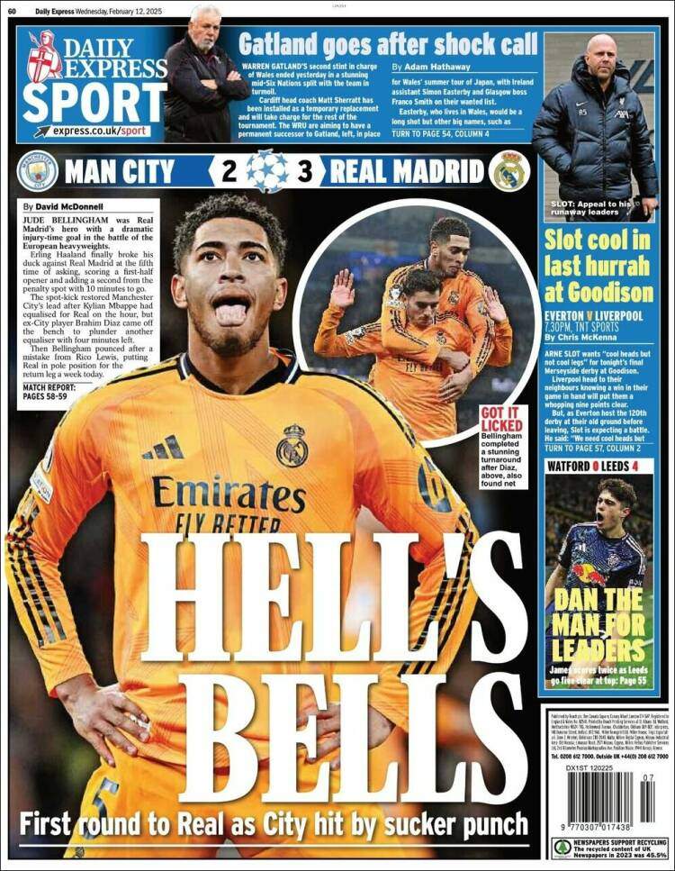 Daily Express Sport Portada 12 02 2025