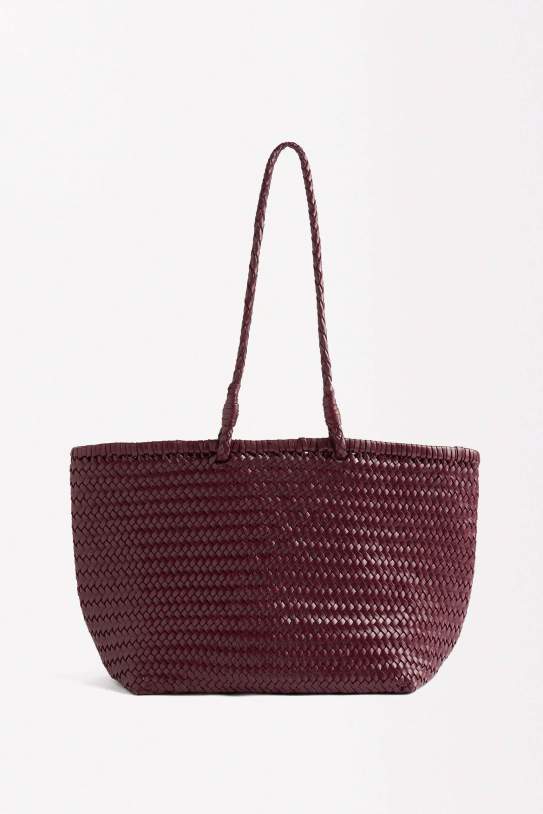 Bolso shopper de piel trenzada1