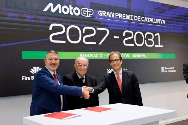 Miquel Sàmper Carmelo Ezpeleta Pau Relat Circuit Catalunya renovación contrato MotoGP 2031