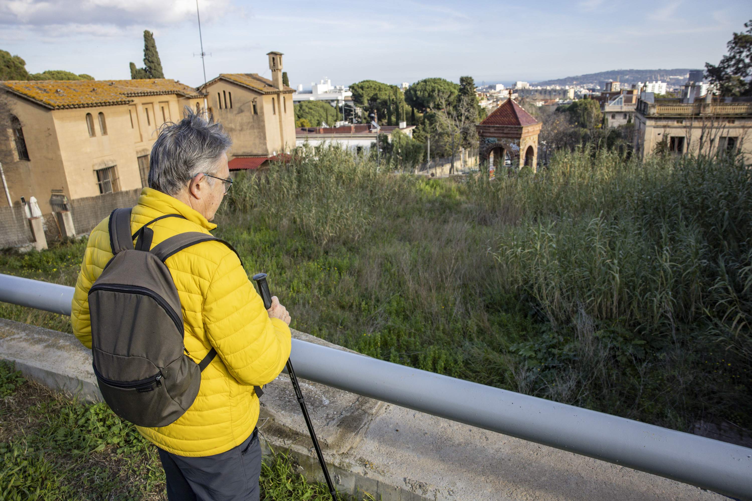 L’antic hort del parc de l’Oreneta de Sarrià, amenaçat per la instal·lació de barracons