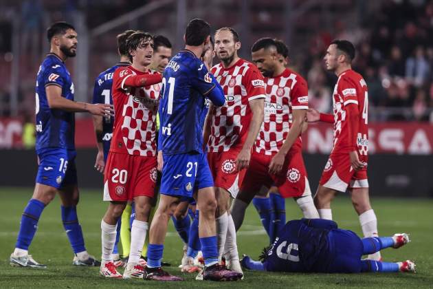 Incidente entre el Girona y el Getafe / Foto: Europa Press