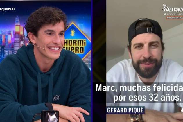 Gerard Piqué felicita Marc Márquez en 'El Hormiguero' Antena 3