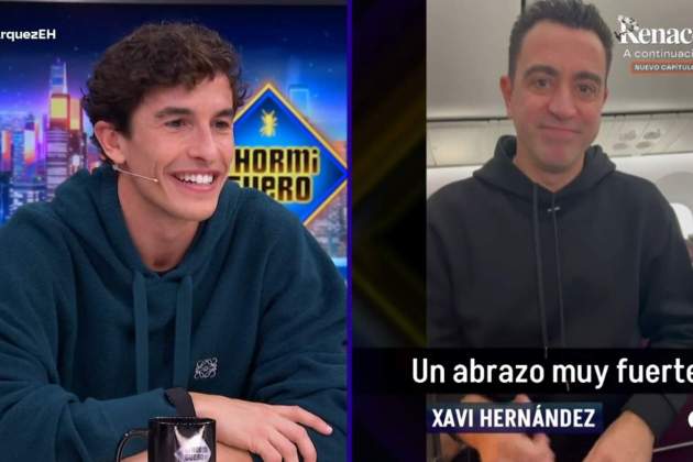 Xavi Hernández felicita Marc Márquez en 'El Hormiguero' Antena 3