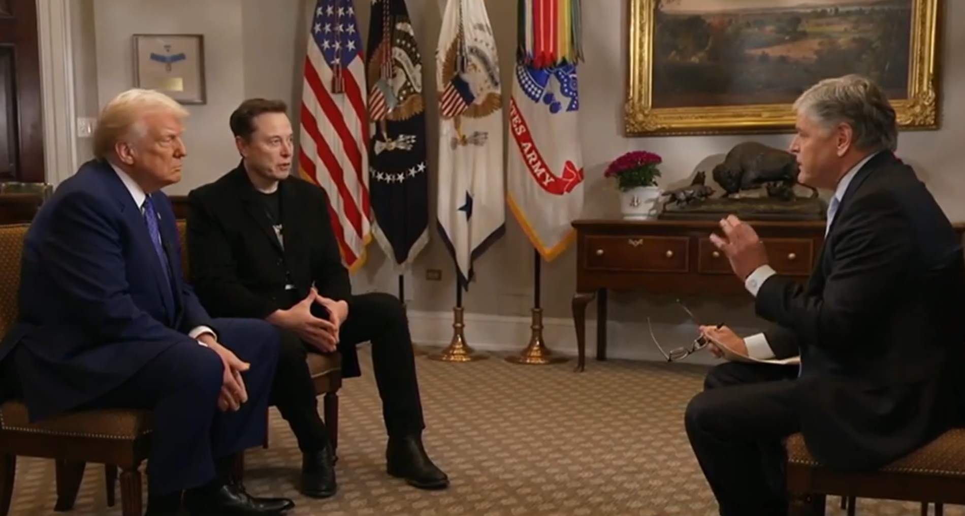 Trump i Musk es posen pels núvols en la seva primera entrevista conjunta