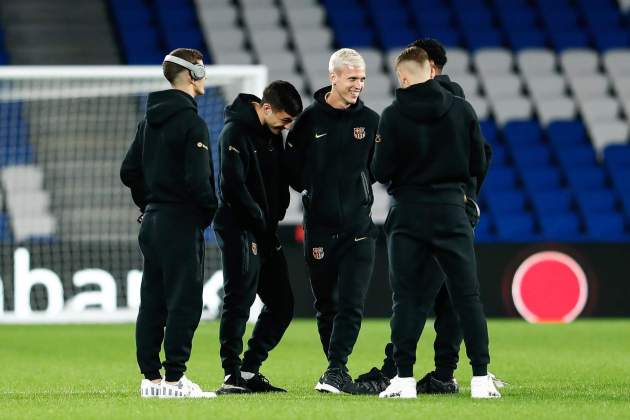 Gavi Pedri Dani Olmo Lamine Yamal Fermín previa Champions / Foto: Europa Press