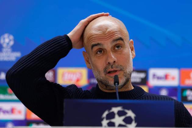 Pep Guardiola rueda de prensa Manchester City / Foto: EFE