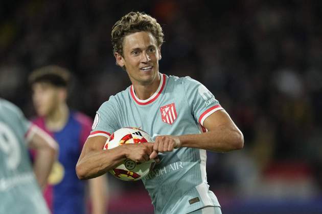 Marcos Llorente gol Barça Atlético de Madrid / Foto: EFE