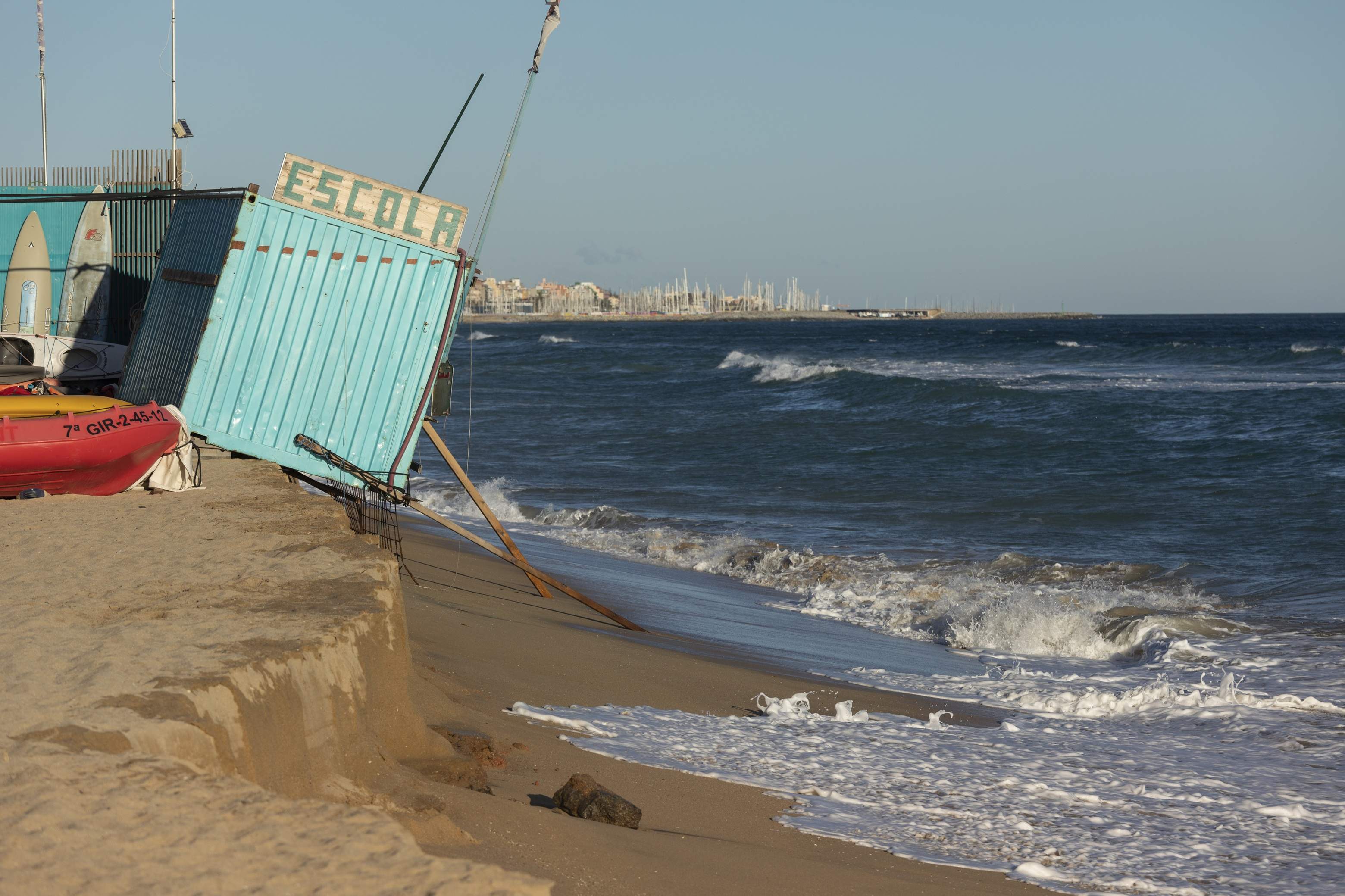 Las playas de Montgat y Badalona, en grave peligro de regresión