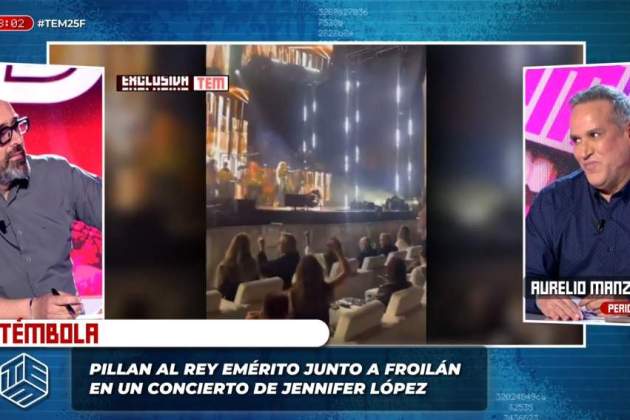 Joan Carles i Froilán, en un concert de JLo Cuatros