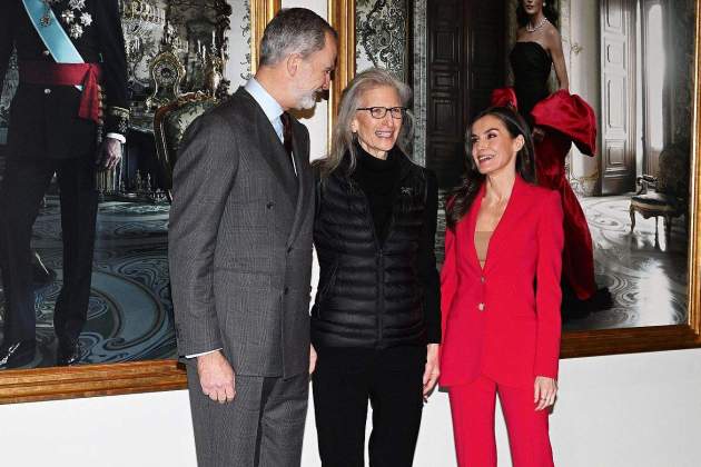 Letizia, Felipe y Annie 