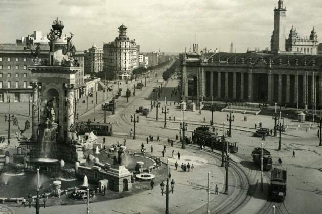 plaza espanya pasado foto @museutransport