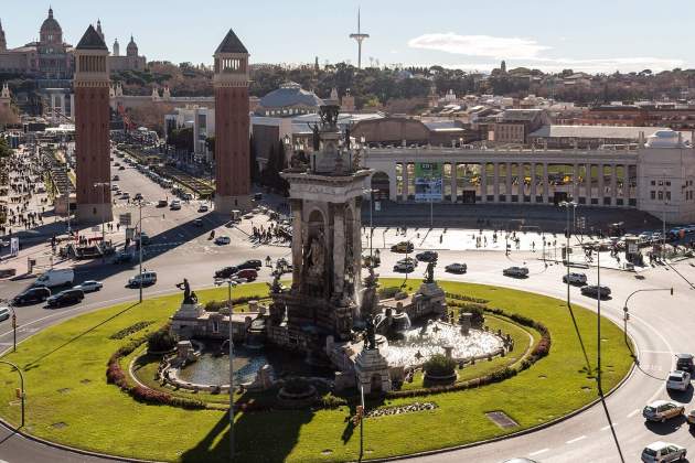 plaza espanya desde las arenas foto Mummelgrummel