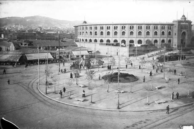 plaza espanya antes 1929 foto anc