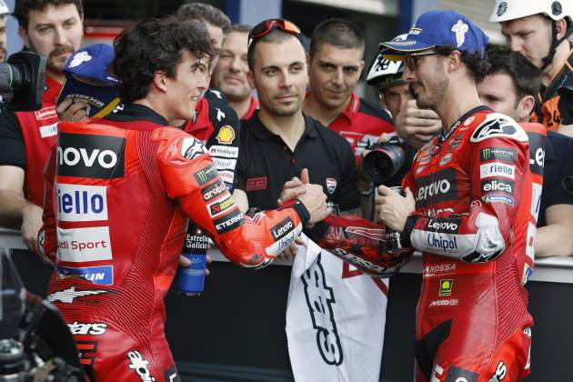 Marc Márquez Pecco Bagnaia Ducati / Foto: EFE