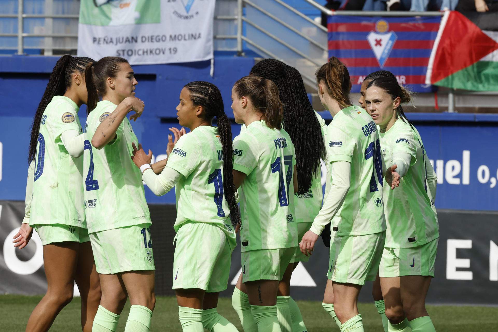 Barça femenino celebración gol / Foto: EFE