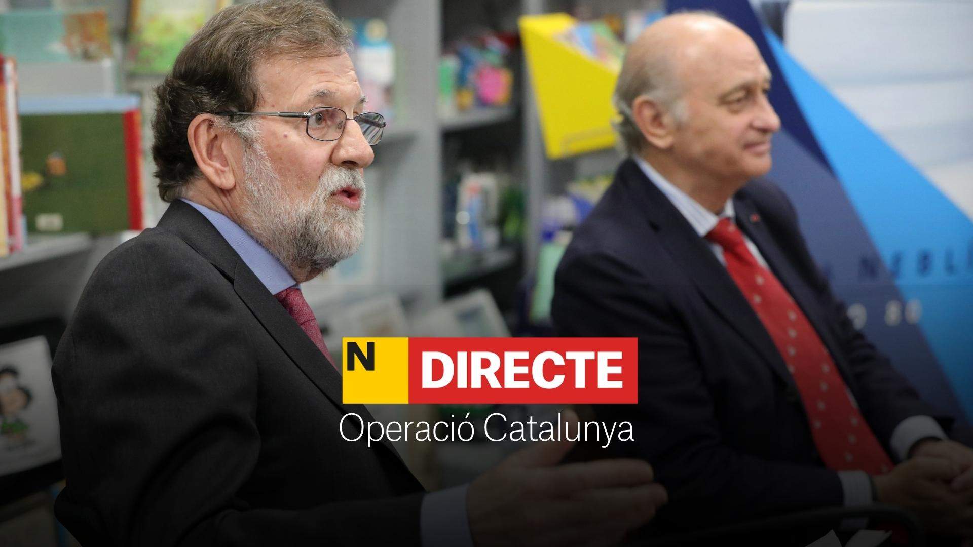 Mariano Rajoy i Jorge Fernández Díaz compareixen al Congrés per l'Operació Catalunya, DIRECTE