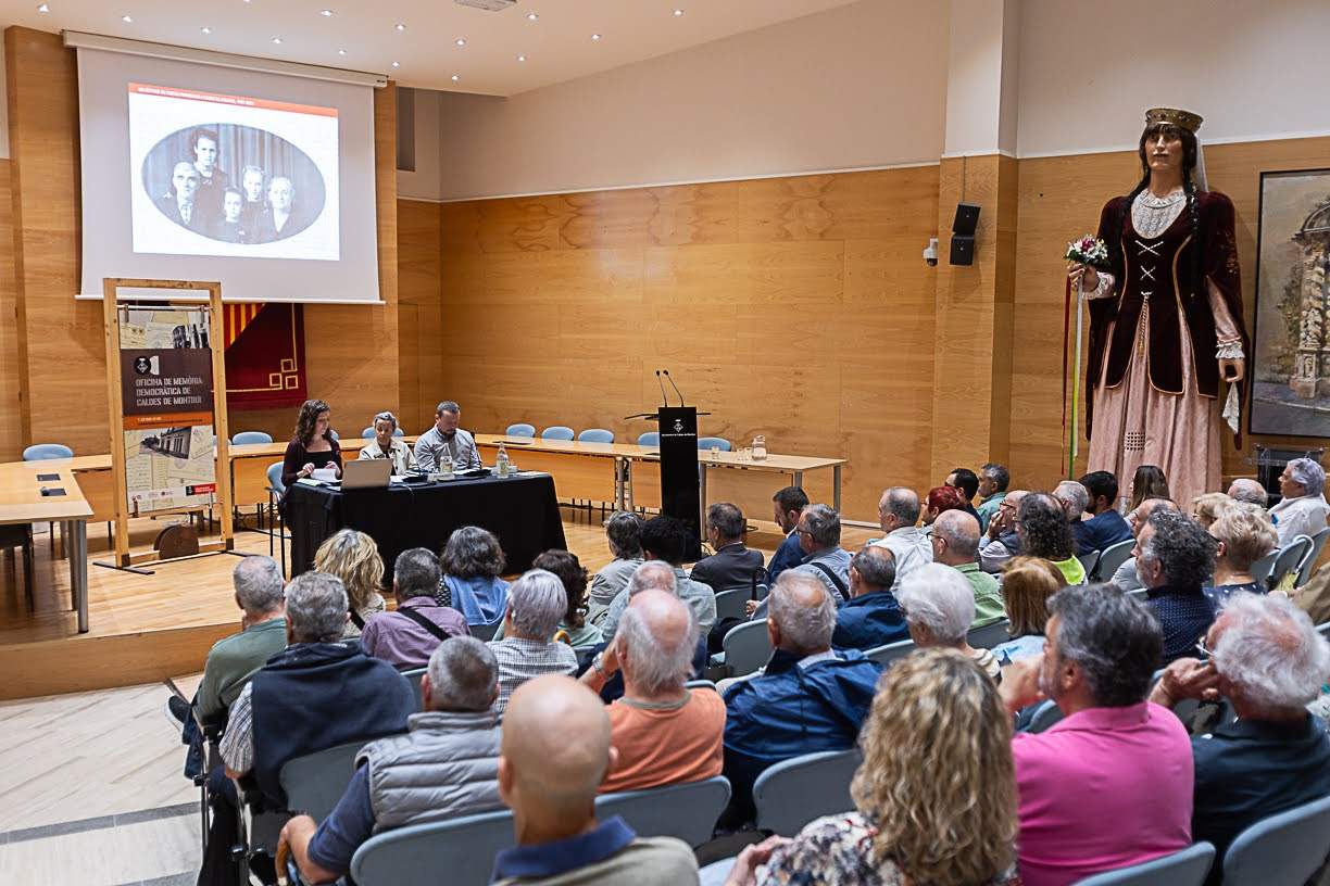 Caldes de Montbui. Presentación del estudio Las víctimas del espolio franquista, 1939-2023, hecho en junio de 2024. Foto: Joan Roca