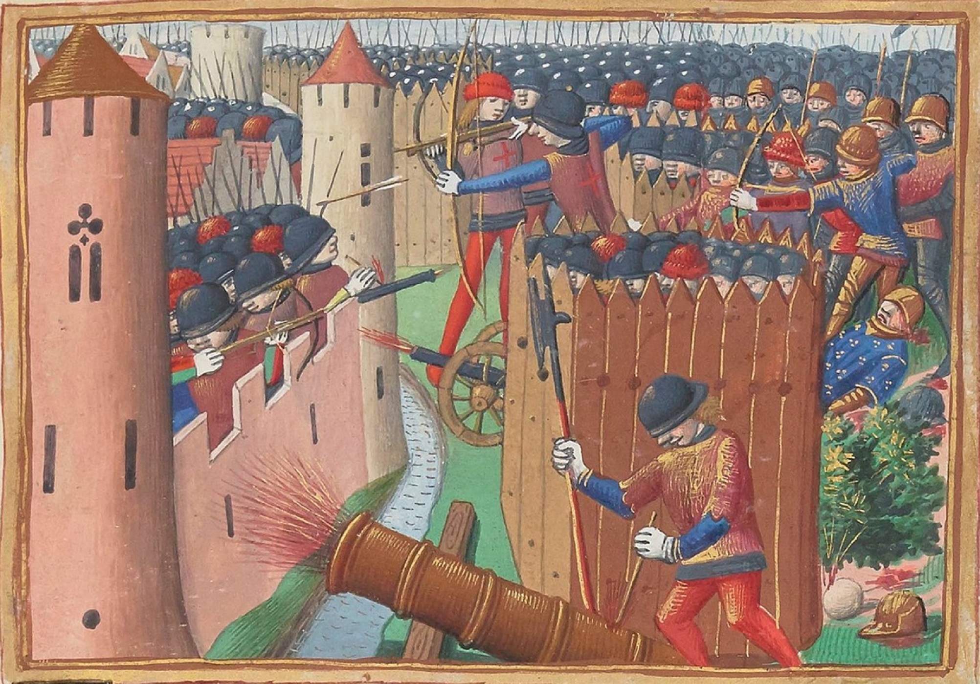 Representació de la Batalla d'Orleans (1429). Font Bibliothèque Nationale de France