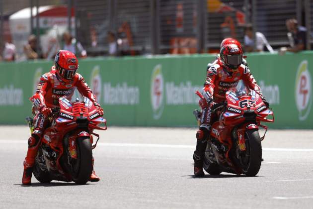 Marc Márquez Pecco Bagnaia Ducati / Foto: EFE