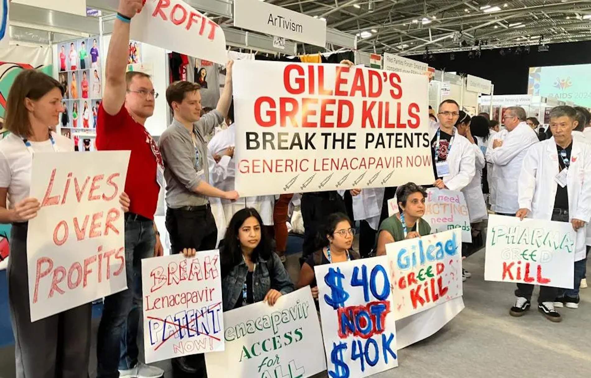 Activises piden la ruptura del monopolio de Gilead