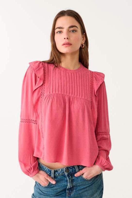 Blusa fluida volantes1