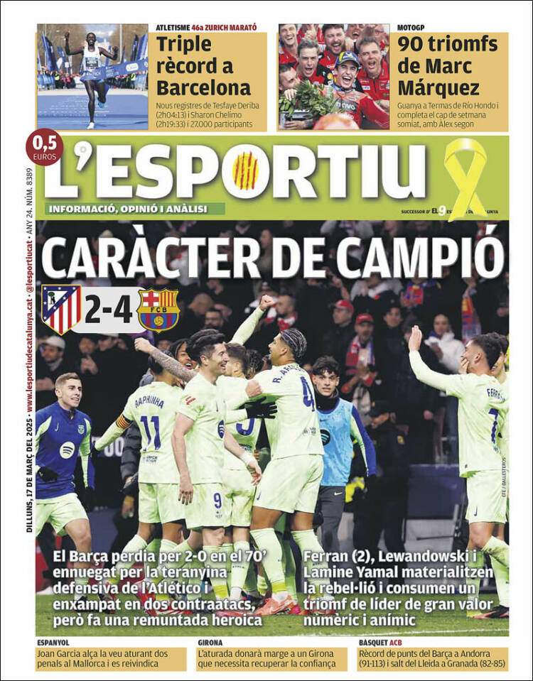 L'Esportiu Portada 17 03 2025