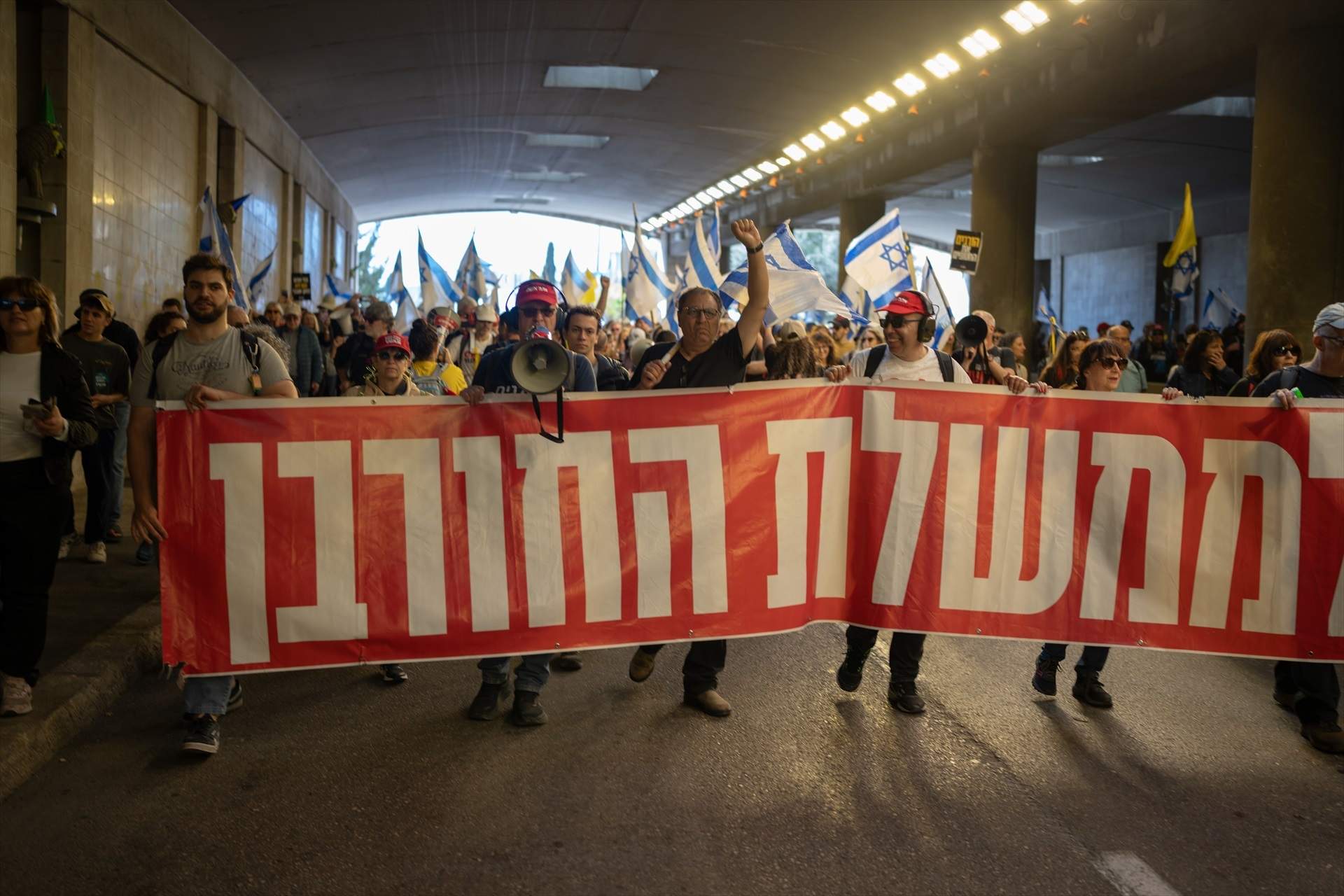 Manifesatants contra Benjamin Netanyahu (Europa Press)jpg