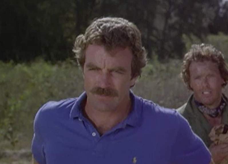 Wings Hauser, con Tom Selleck en 'Magnum' TV3