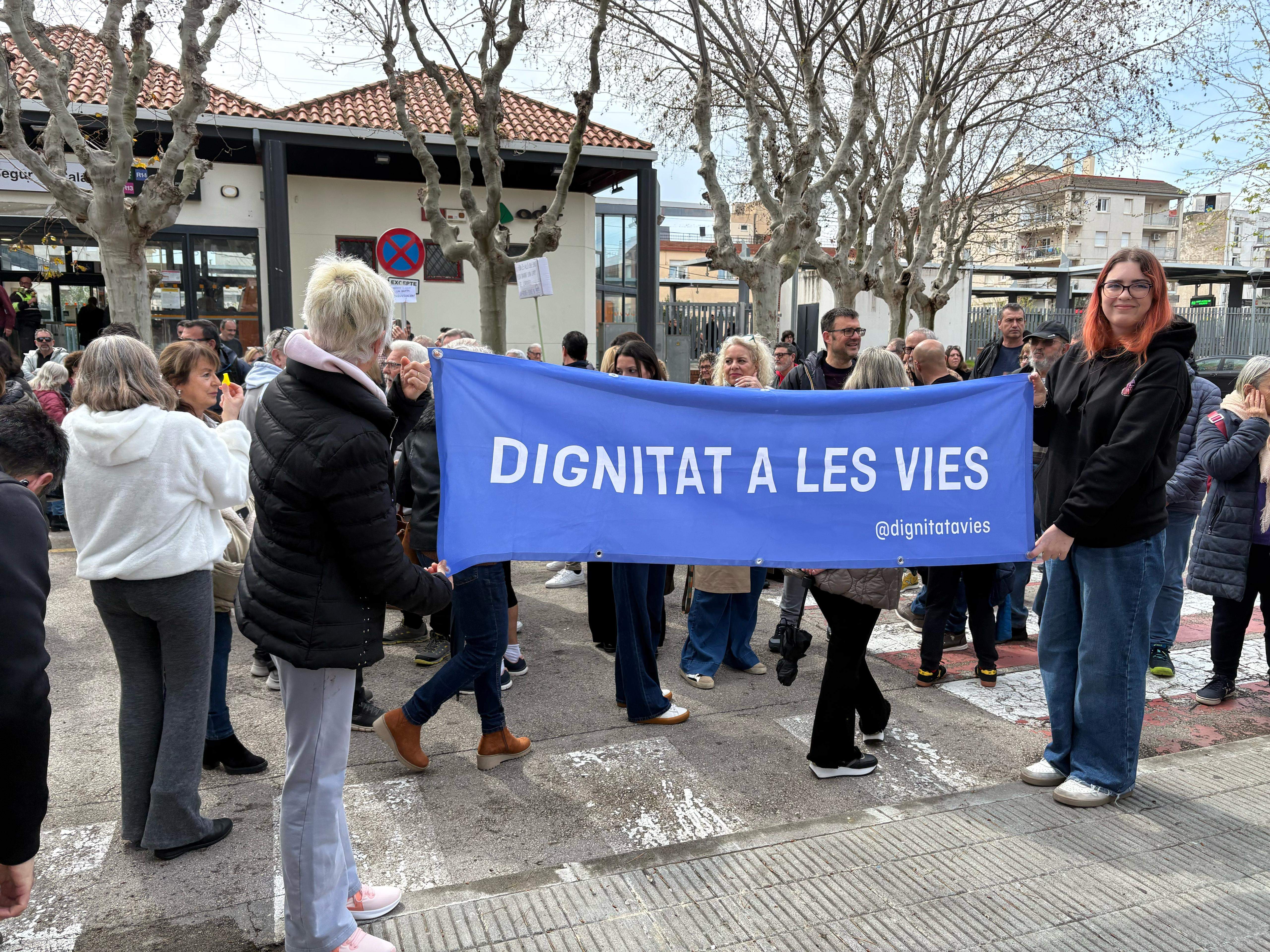 dignidad en las vías, mani contra rodalie