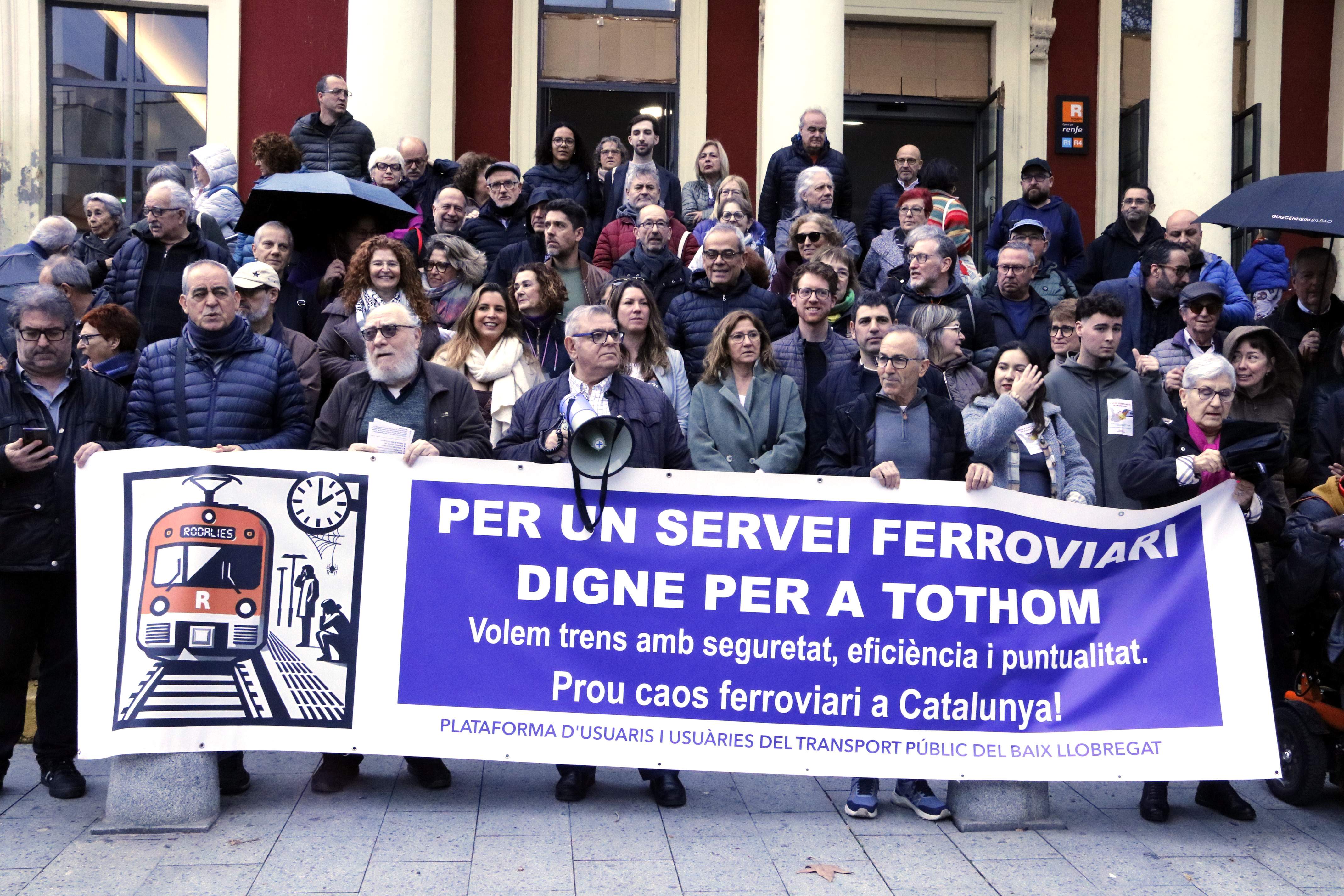 Protesta de Rodalies en Molins de Rei