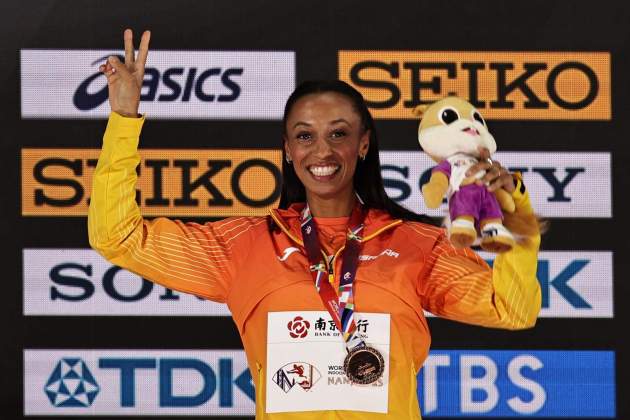 Ana Peleteiro bronce triple salto Mundial Nanjing 2025 / Foto: EFE